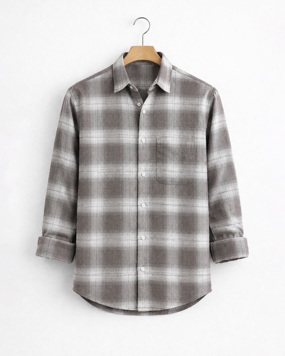 CLASSIC BROWN PLAID SHIRT