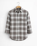 CLASSIC BROWN PLAID SHIRT