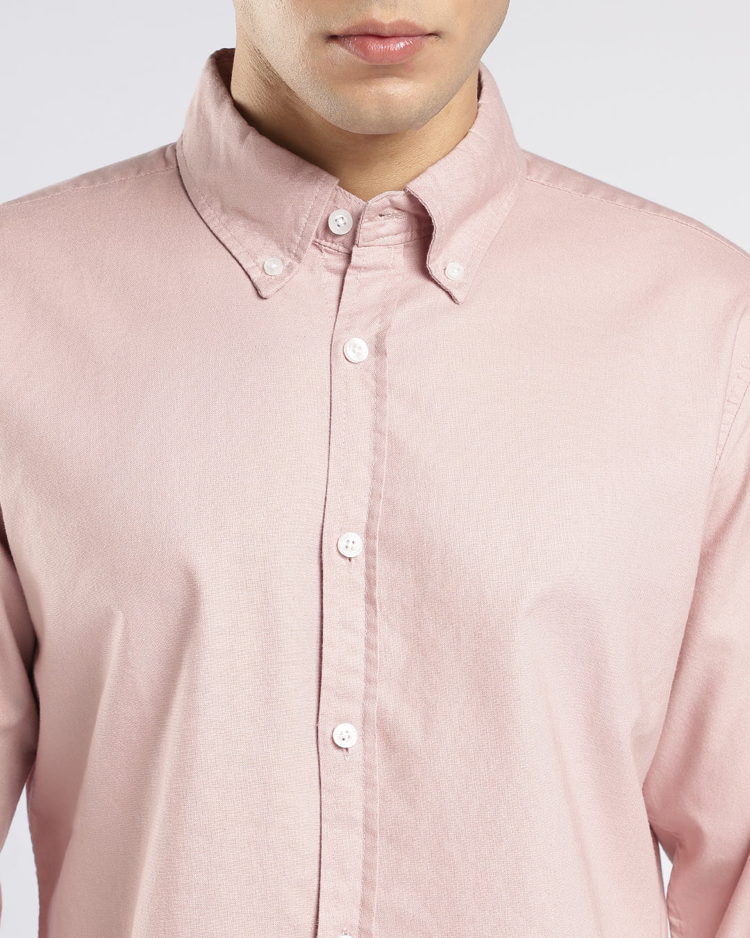 Blush Pink Button Down Oxford Shirt