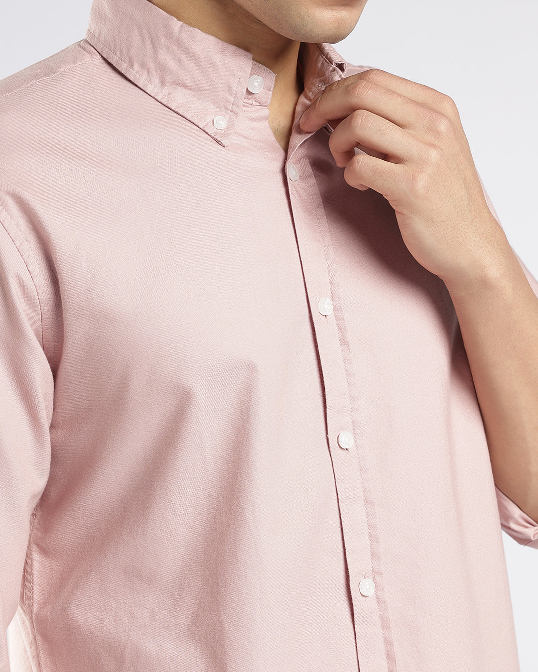 Blush Pink Button Down Oxford Shirt