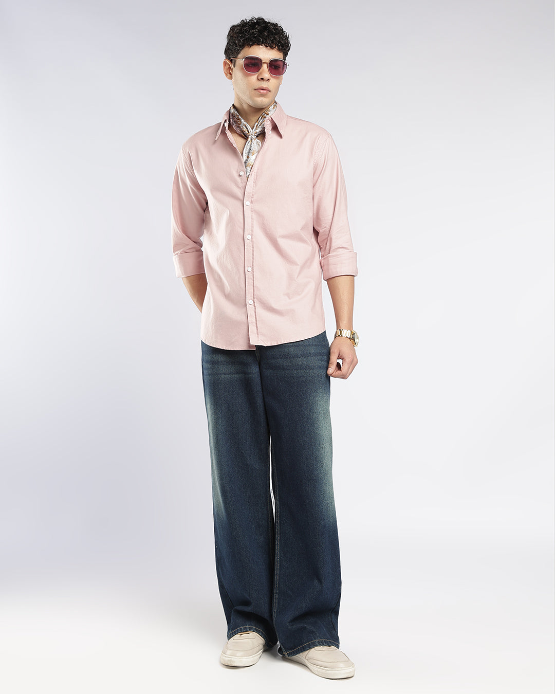 Blush Pink Button Down Oxford Shirt