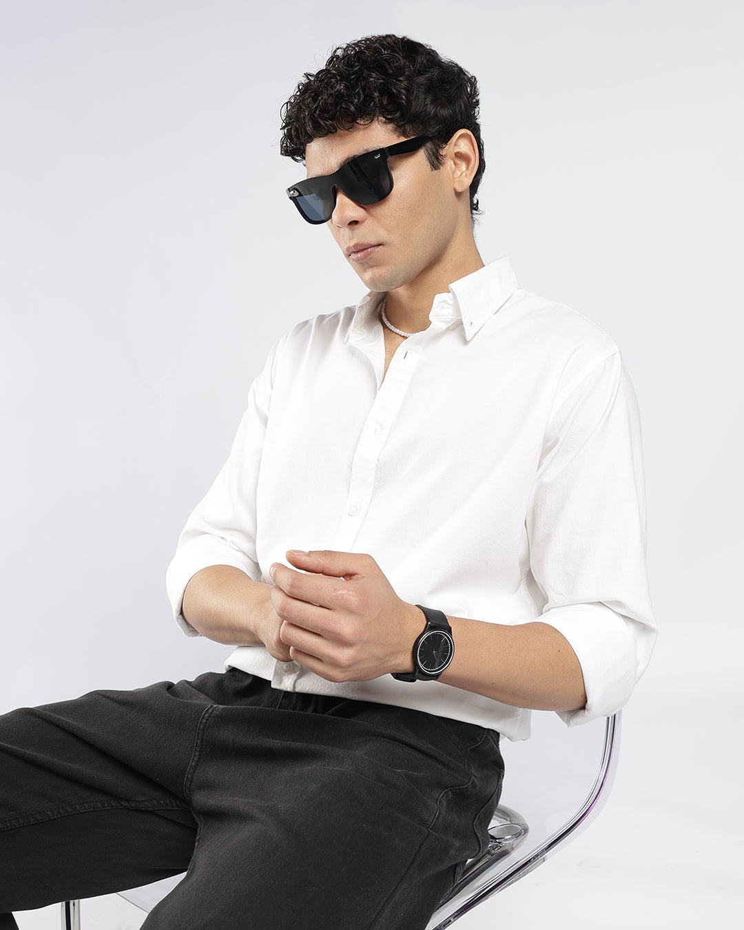 White Button Down Oxford Shirt