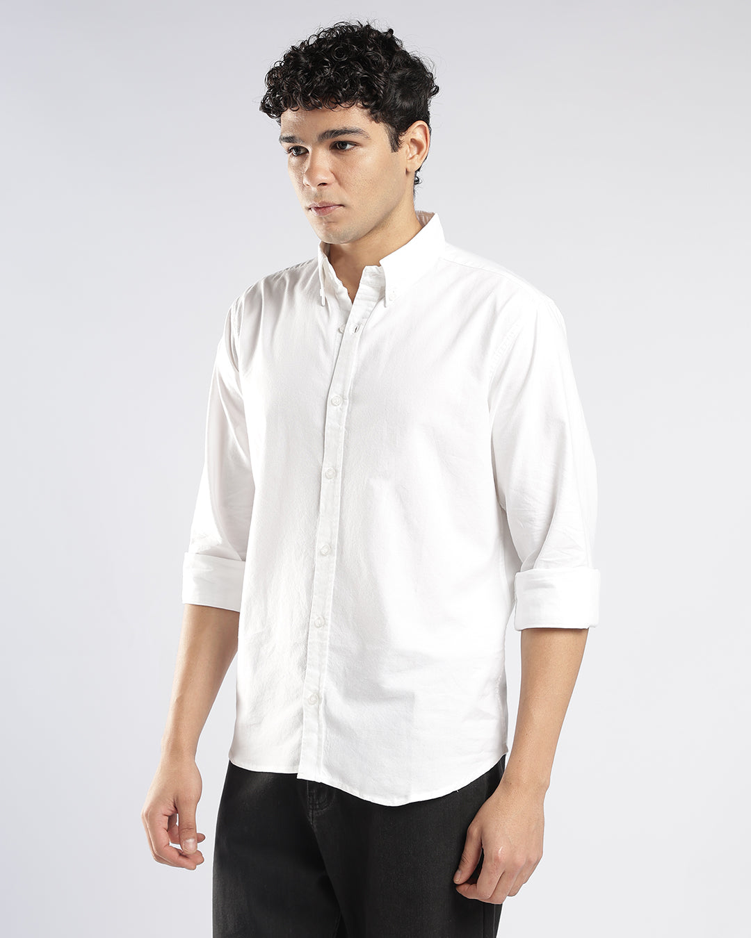 White Button Down Oxford Shirt