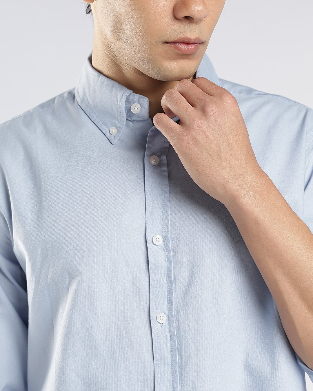 Sky Blue Button Down Oxford Shirt