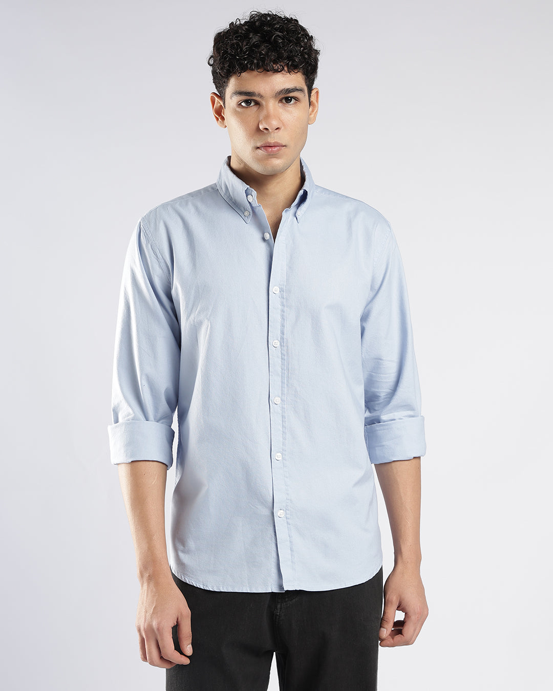 Sky Blue Button Down Oxford Shirt