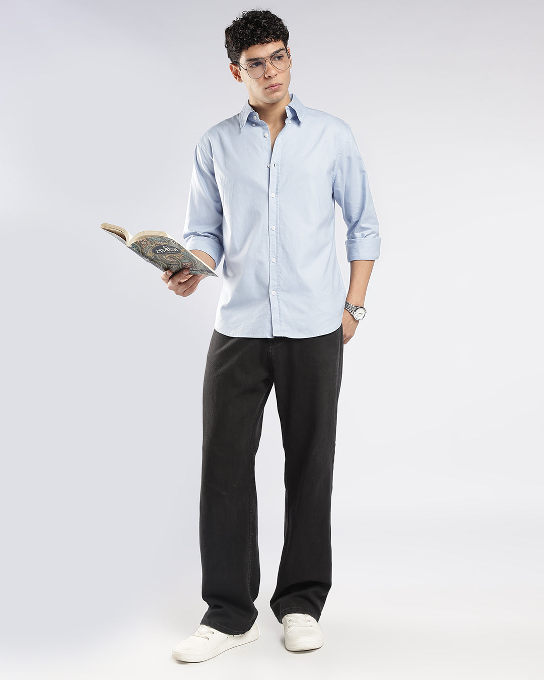 Sky Blue Button Down Oxford Shirt