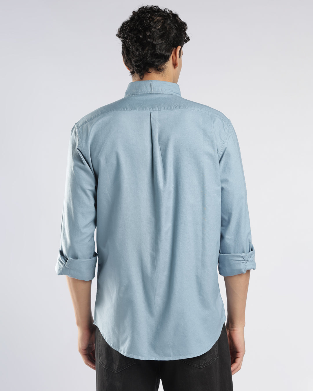 Powder Blue Button Down Oxford Shirt