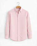 Peach Oxford Striped Shirt