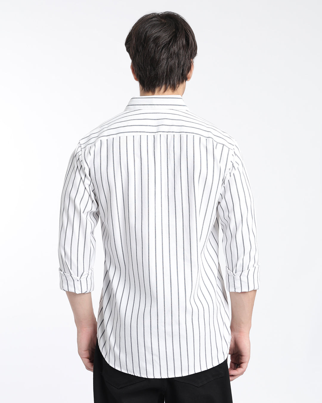 White Oxford Striped Shirt