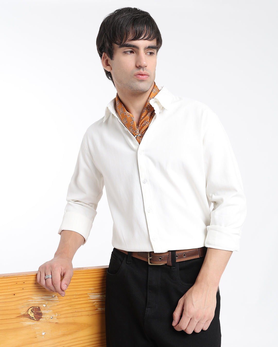 Light Yellow Stripes Oxford Shirt