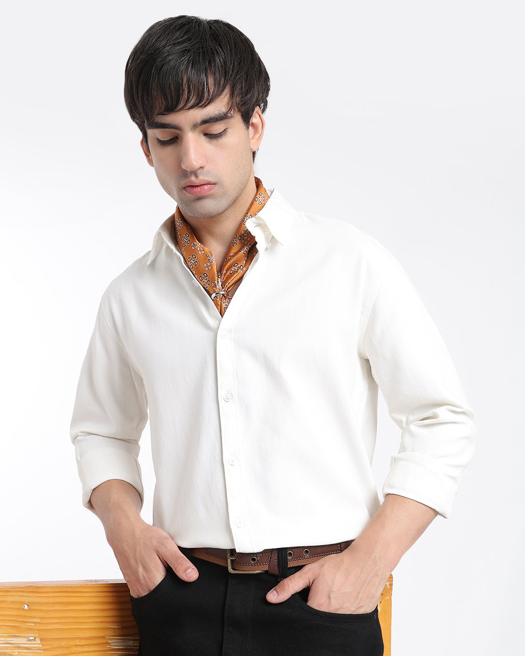Light Yellow Stripes Oxford Shirt