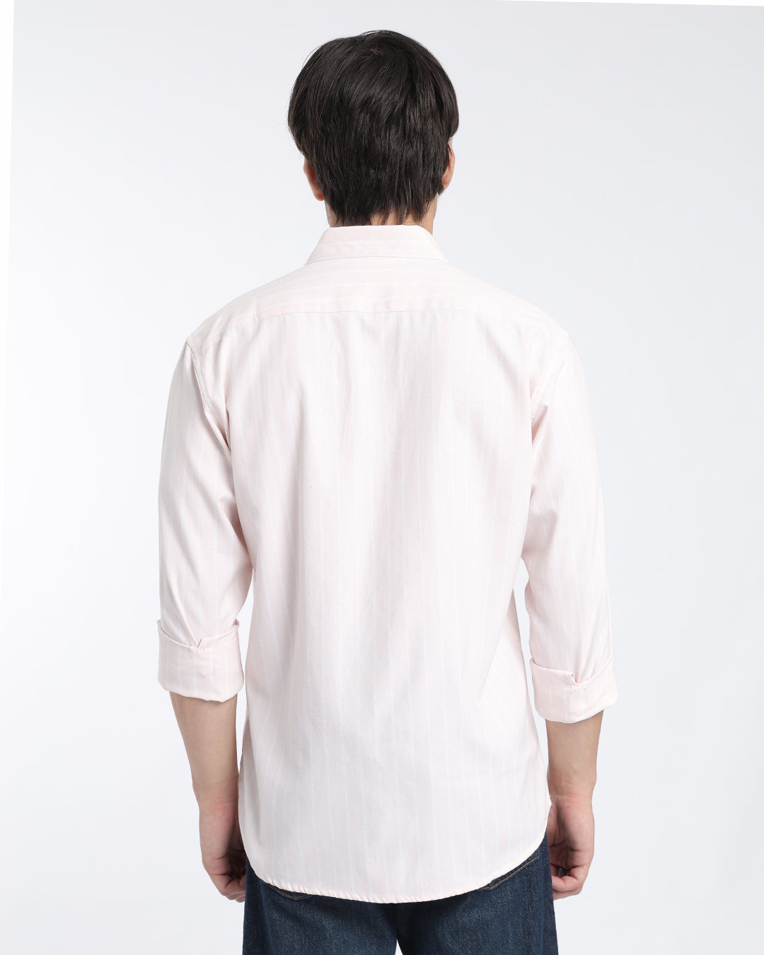 Pink Oxford Striped Shirt