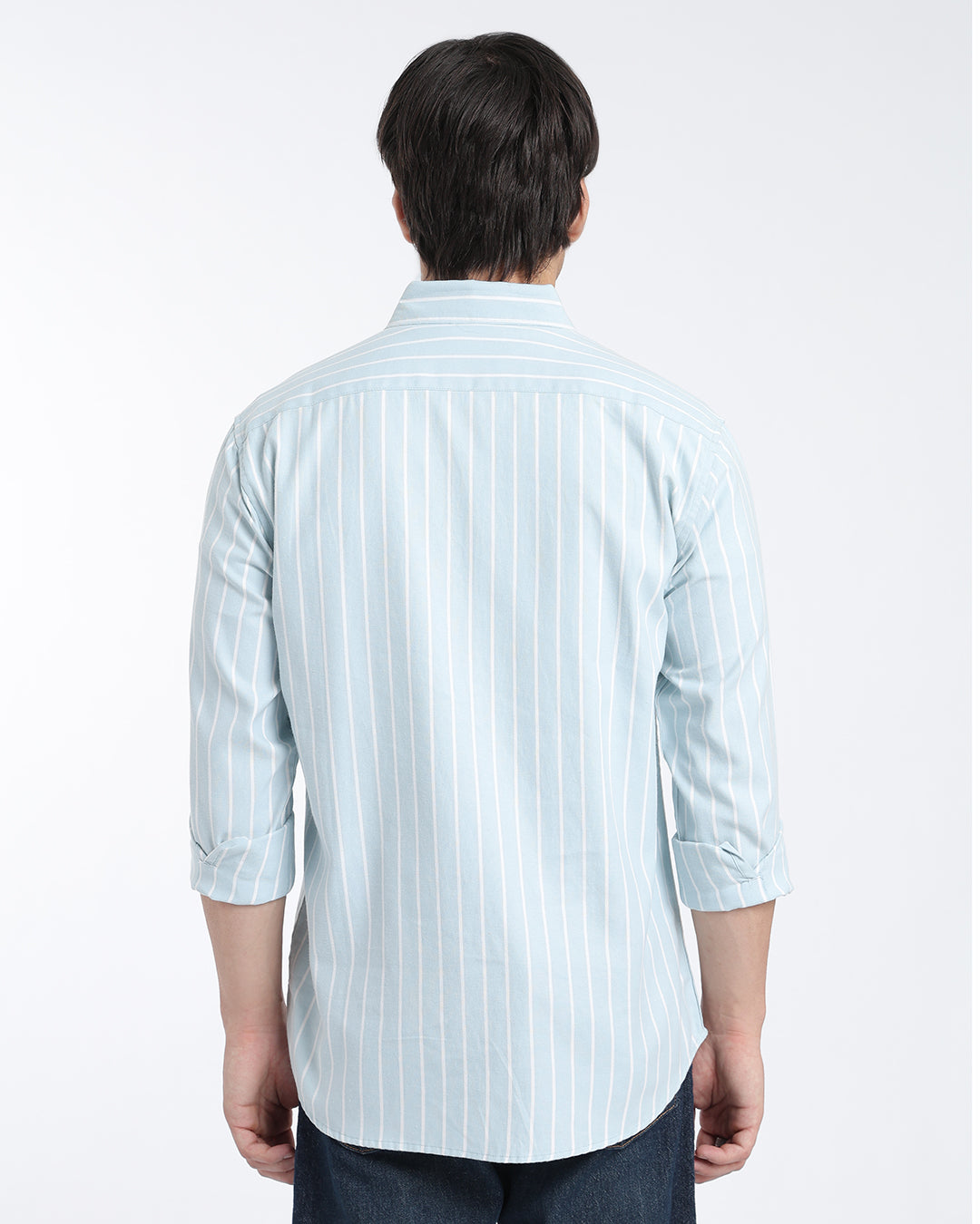 Sage Green Oxford Striped