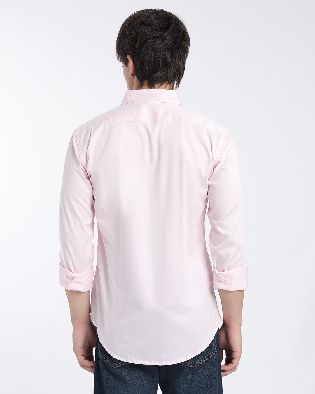 Pink Cotton Satin Shirt