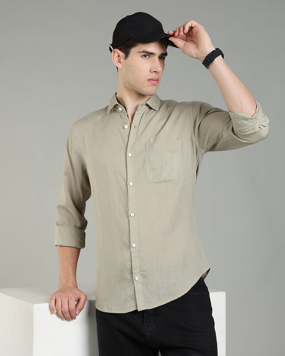 Sage Green Cotton Linen