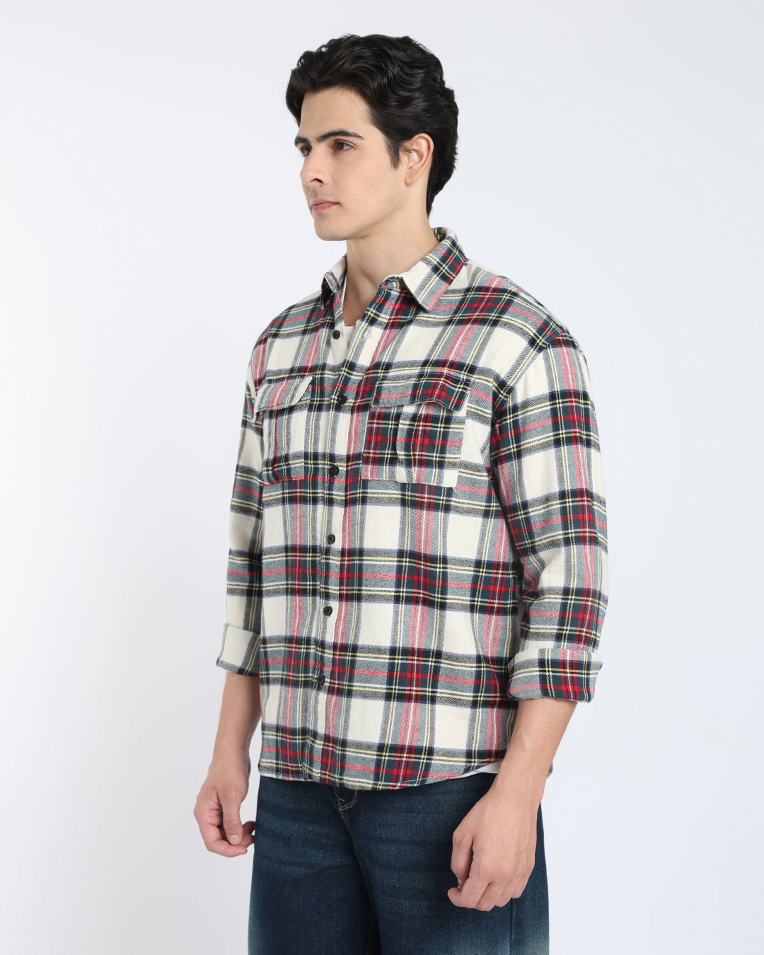 Multicolor Tartan Checked Shirt