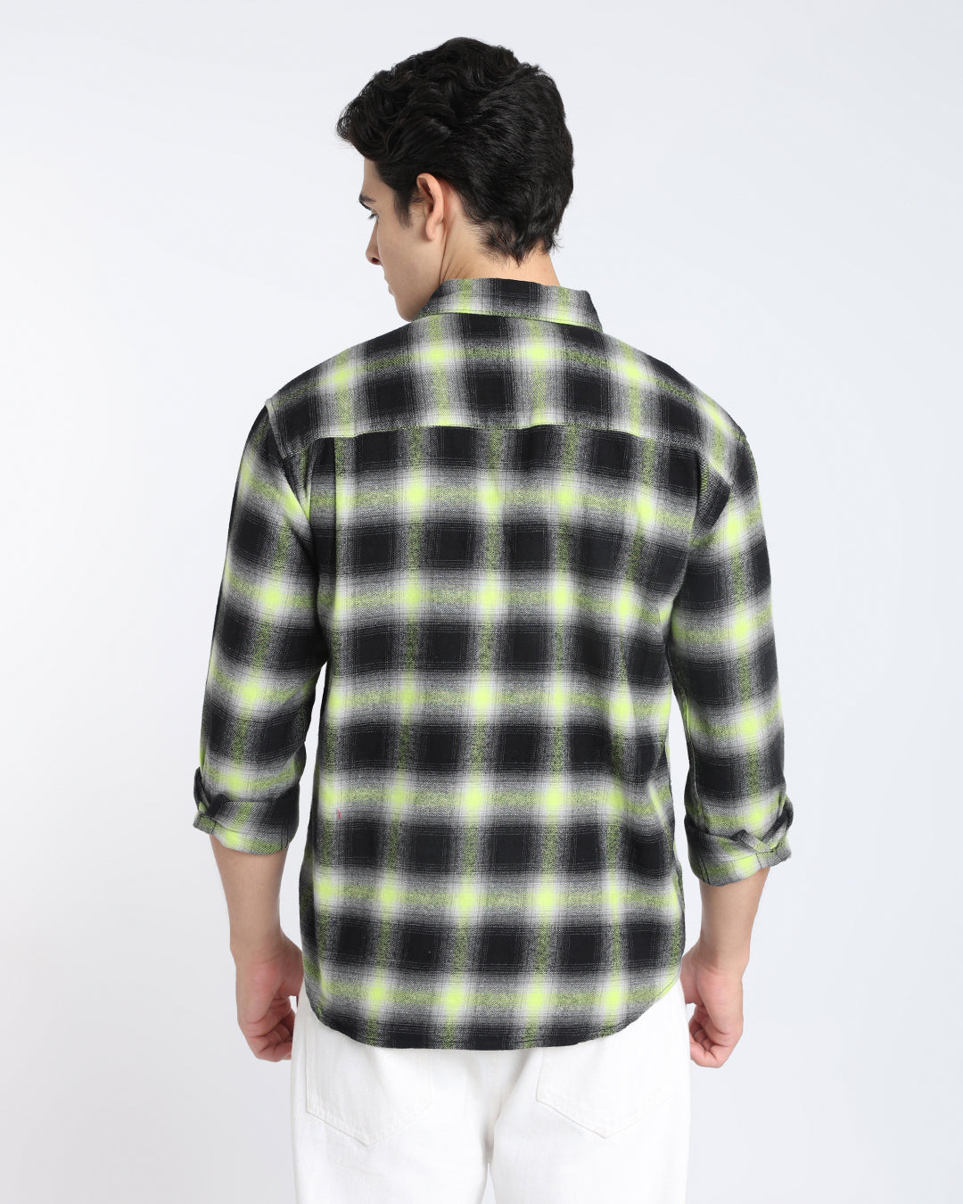 Black Plaid Checked Shirt