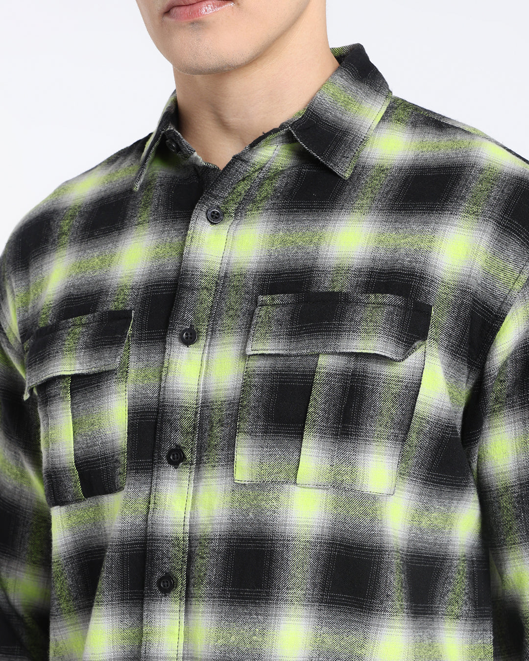 Black Plaid Checked Shirt