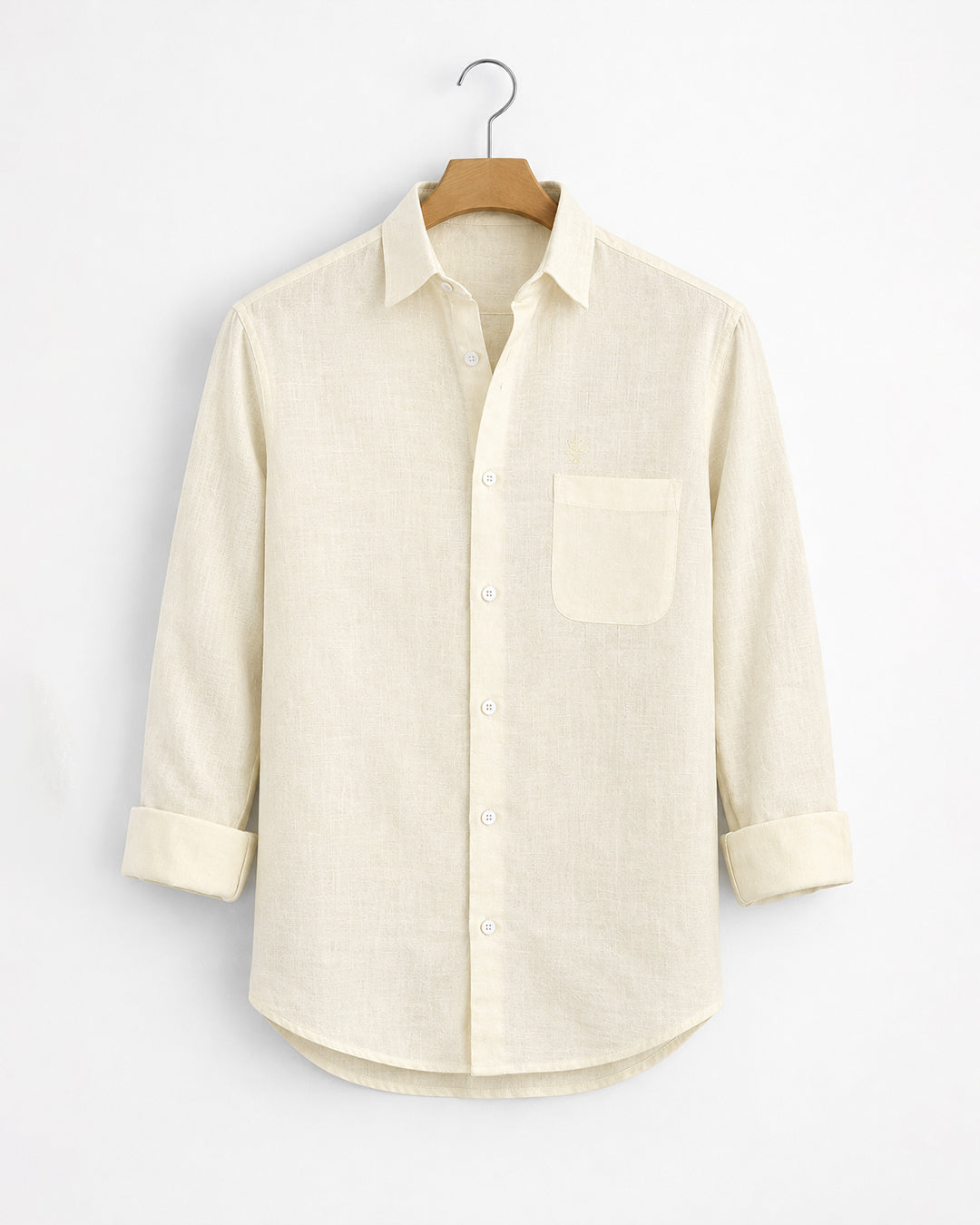 Pastel Yellow Cotton Linen Shirt
