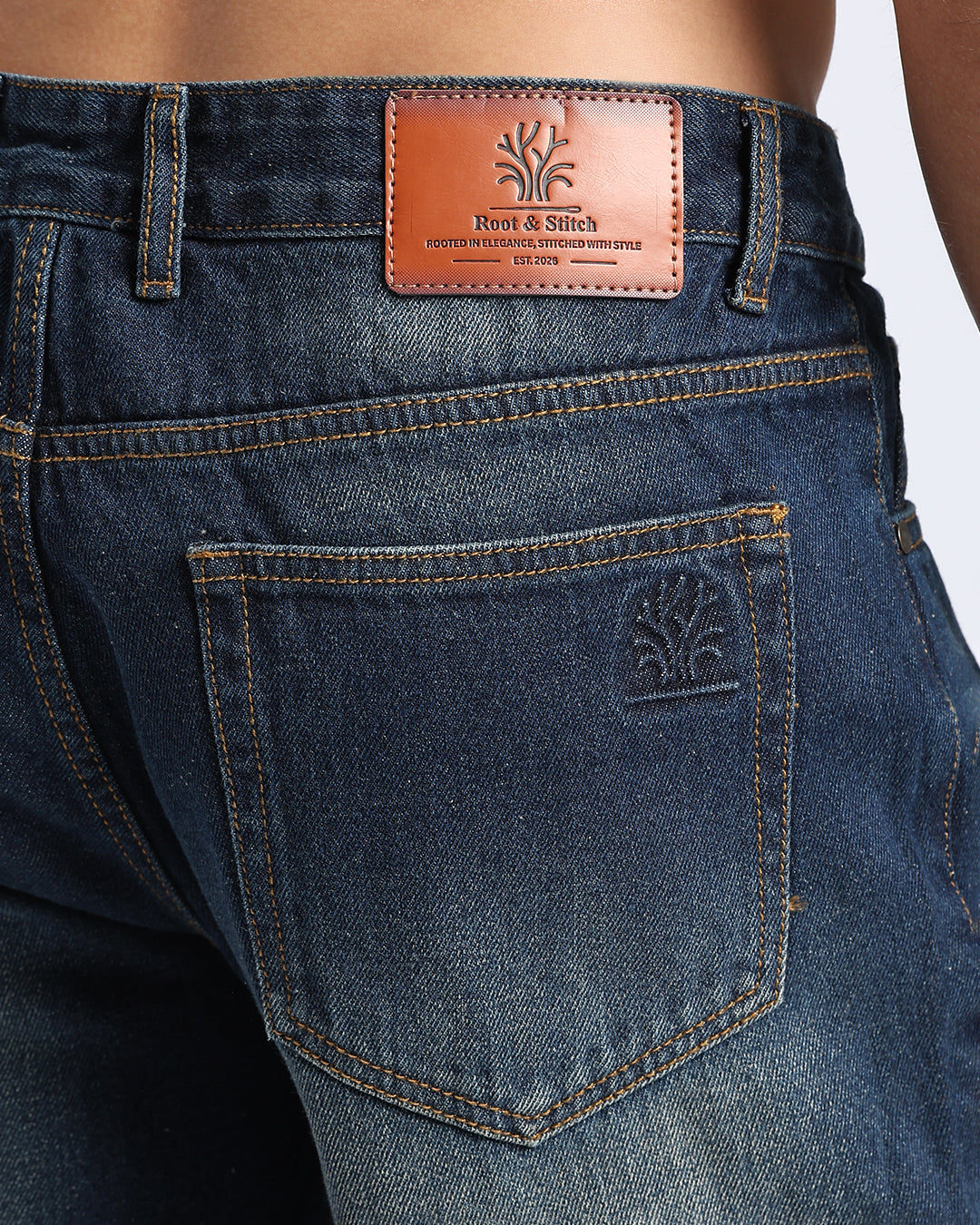 Classic Tinted Blue Straight Fit Jeans