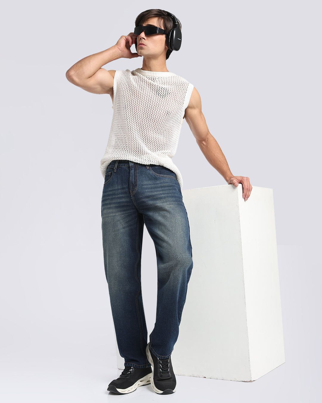 Classic Tinted Blue Straight Fit Jeans