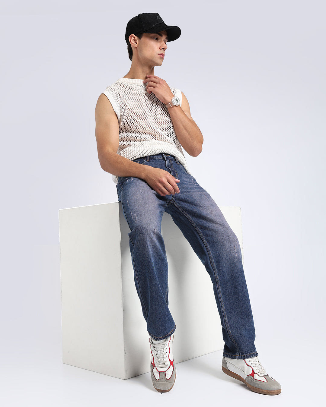 Classic Tinted Blue Straight Fit Jeans