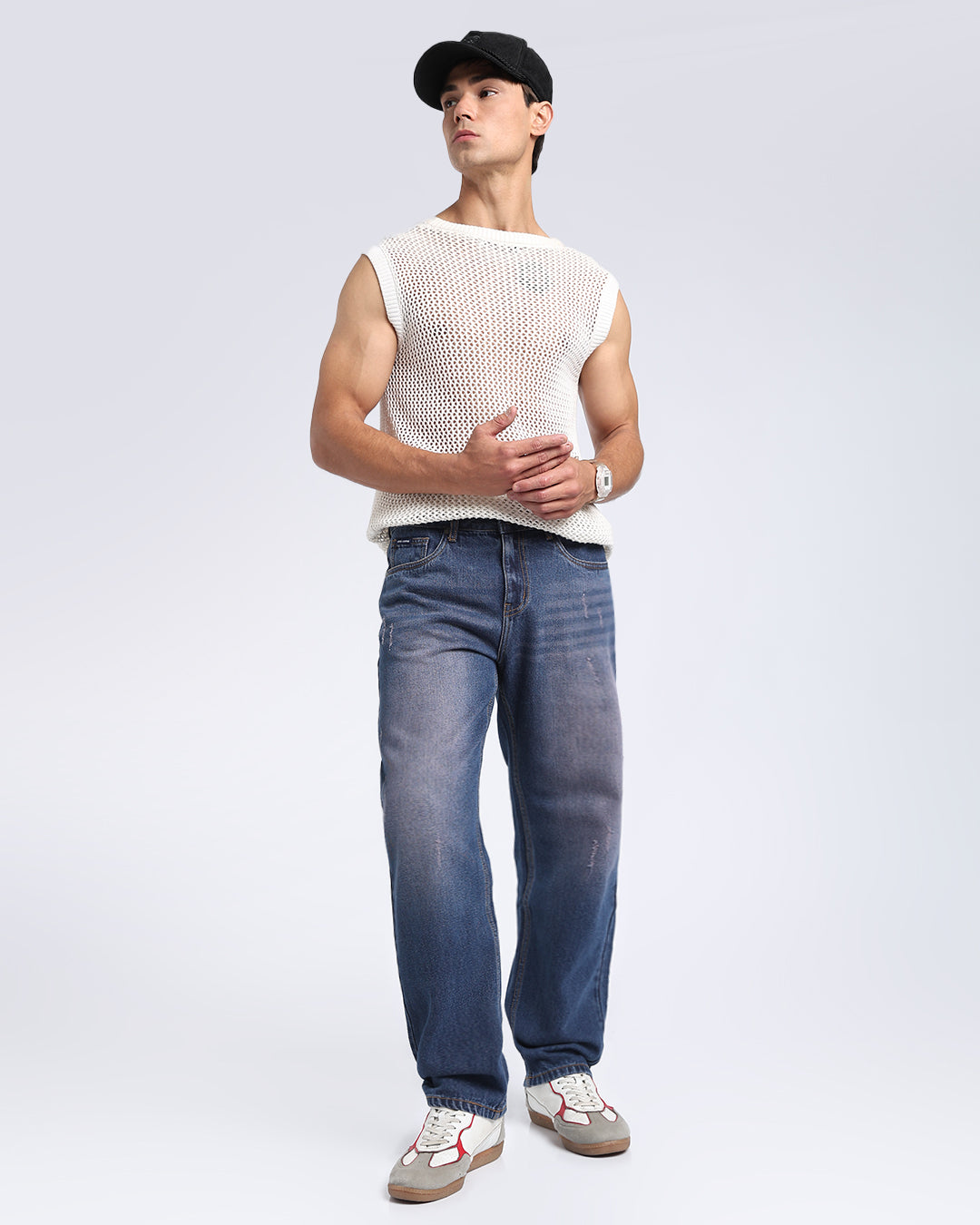 Classic Tinted Blue Straight Fit Jeans