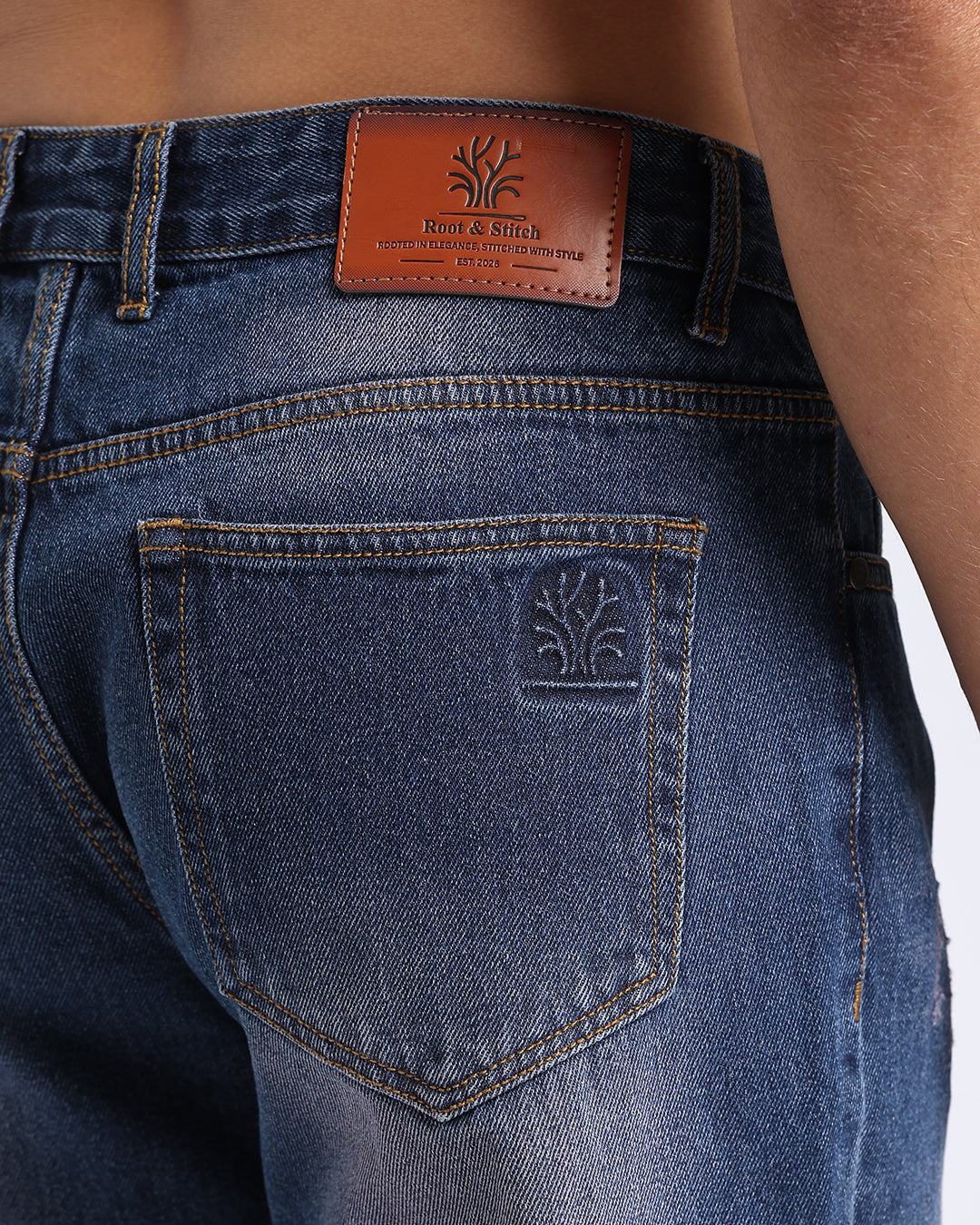 Classic Tinted Blue Straight Fit Jeans
