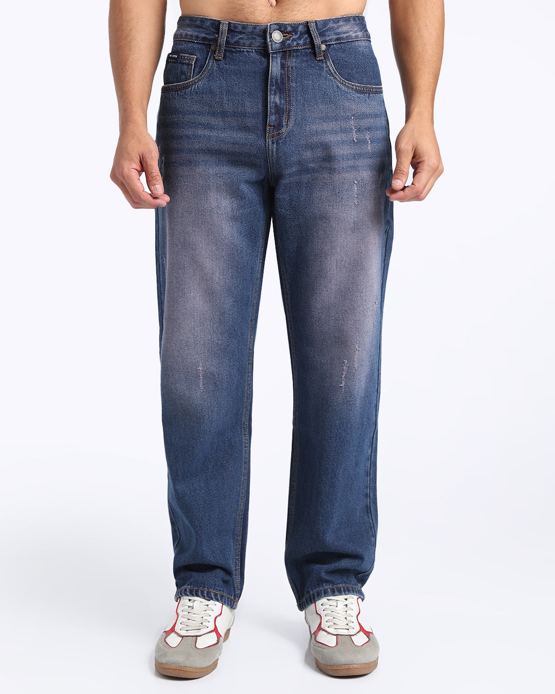 Classic Tinted Blue Straight Fit Jeans
