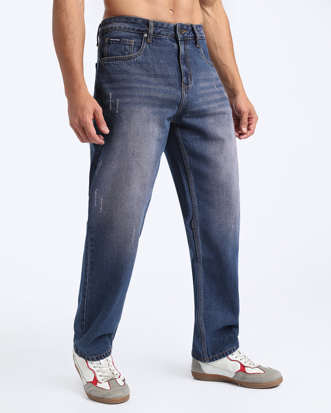 Classic Tinted Blue Straight Fit Jeans