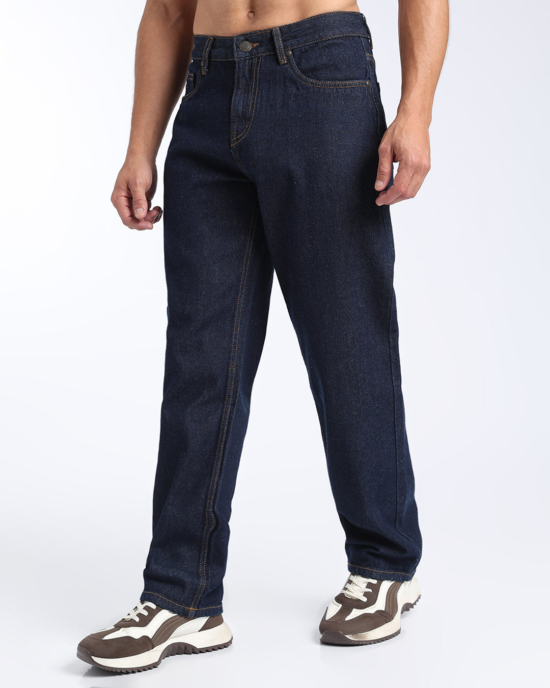 Premium Dark Blue Straight Fit Jeans