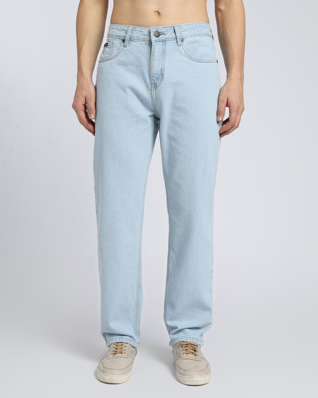 Premium Ice Blue Straight Fit Jeans