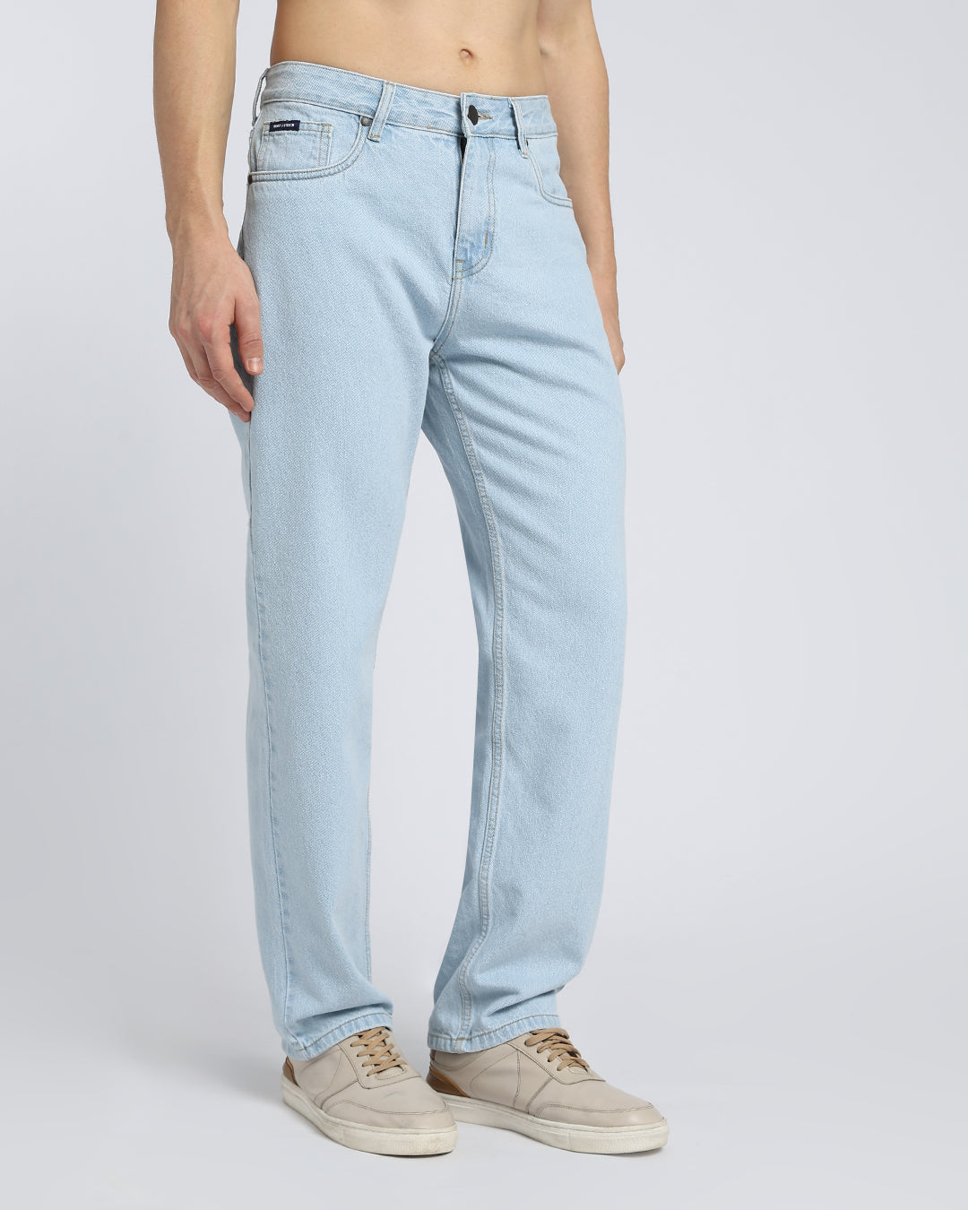Premium Ice Blue Straight Fit Jeans
