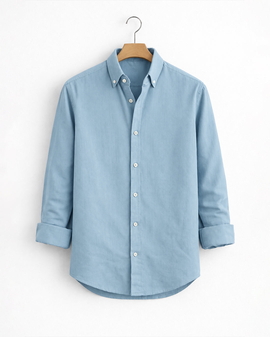 Powder Blue Button Down Oxford Shirt