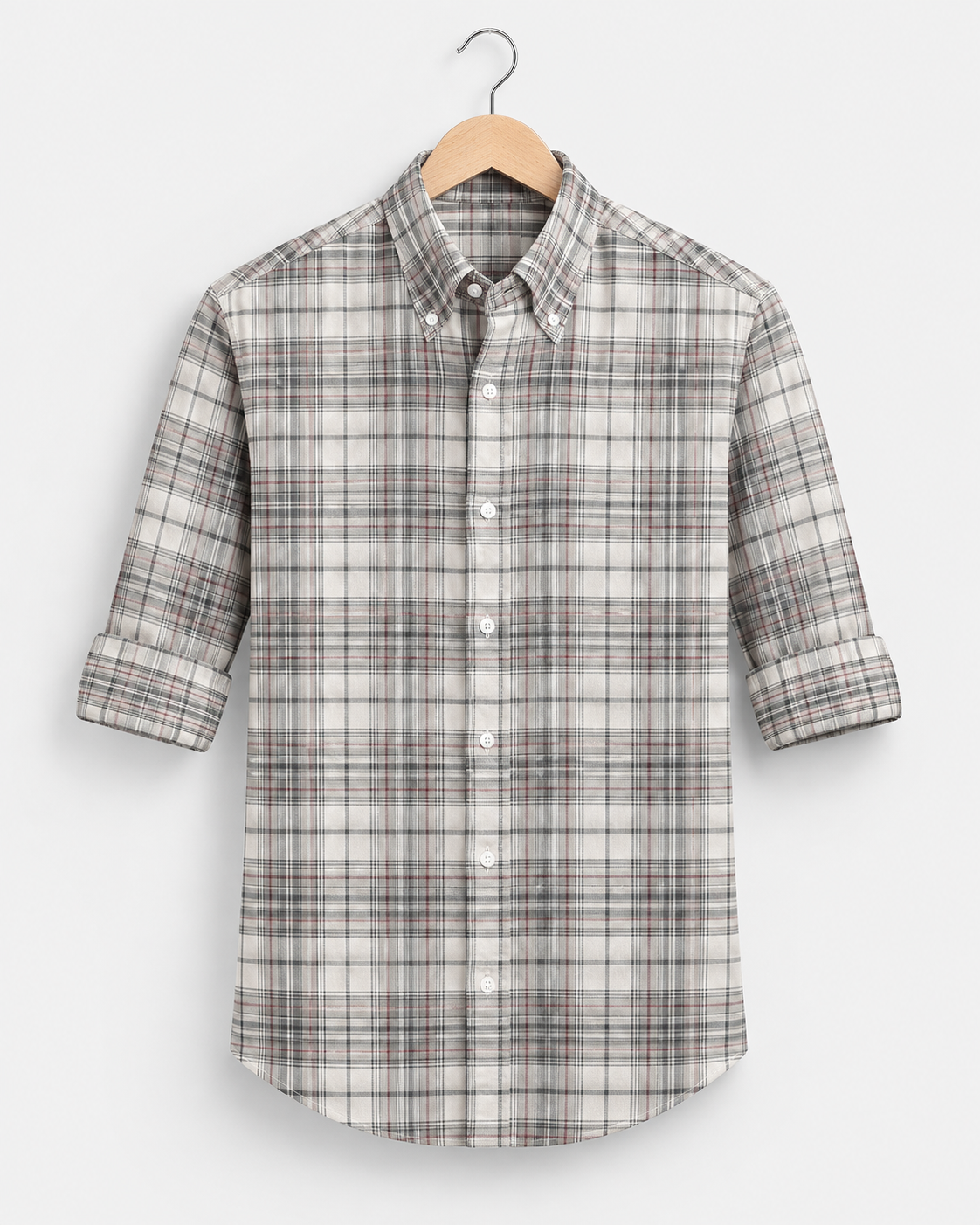 Classic Grey Heritage Check Regular Fit Shirt