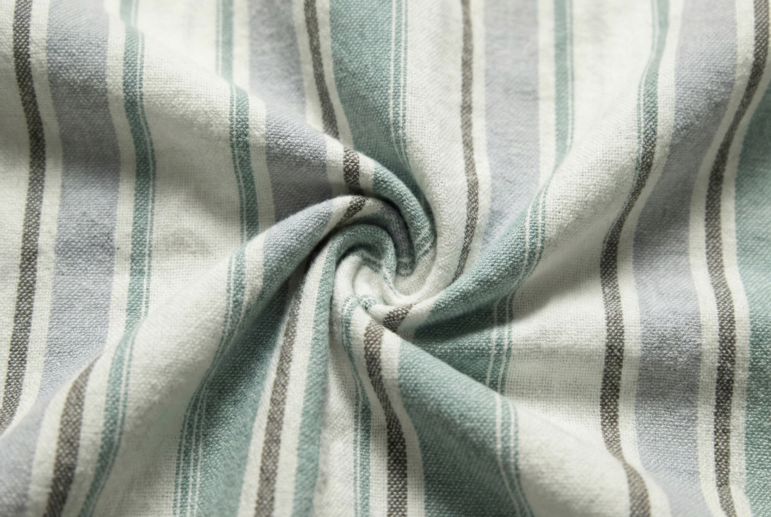 Pastel Green Broad Striped Shirt