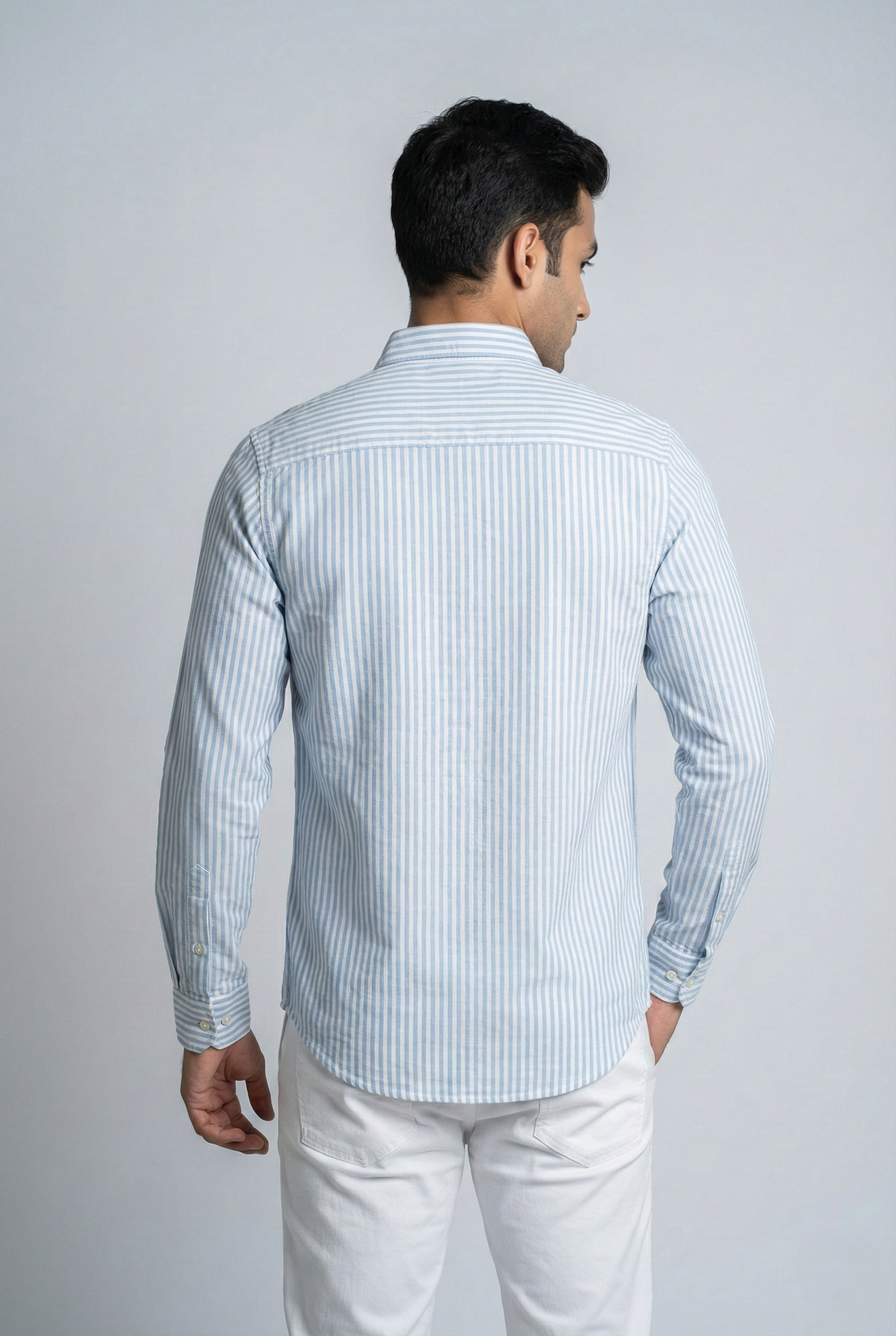 Sky blue Oxford Striped Shirt