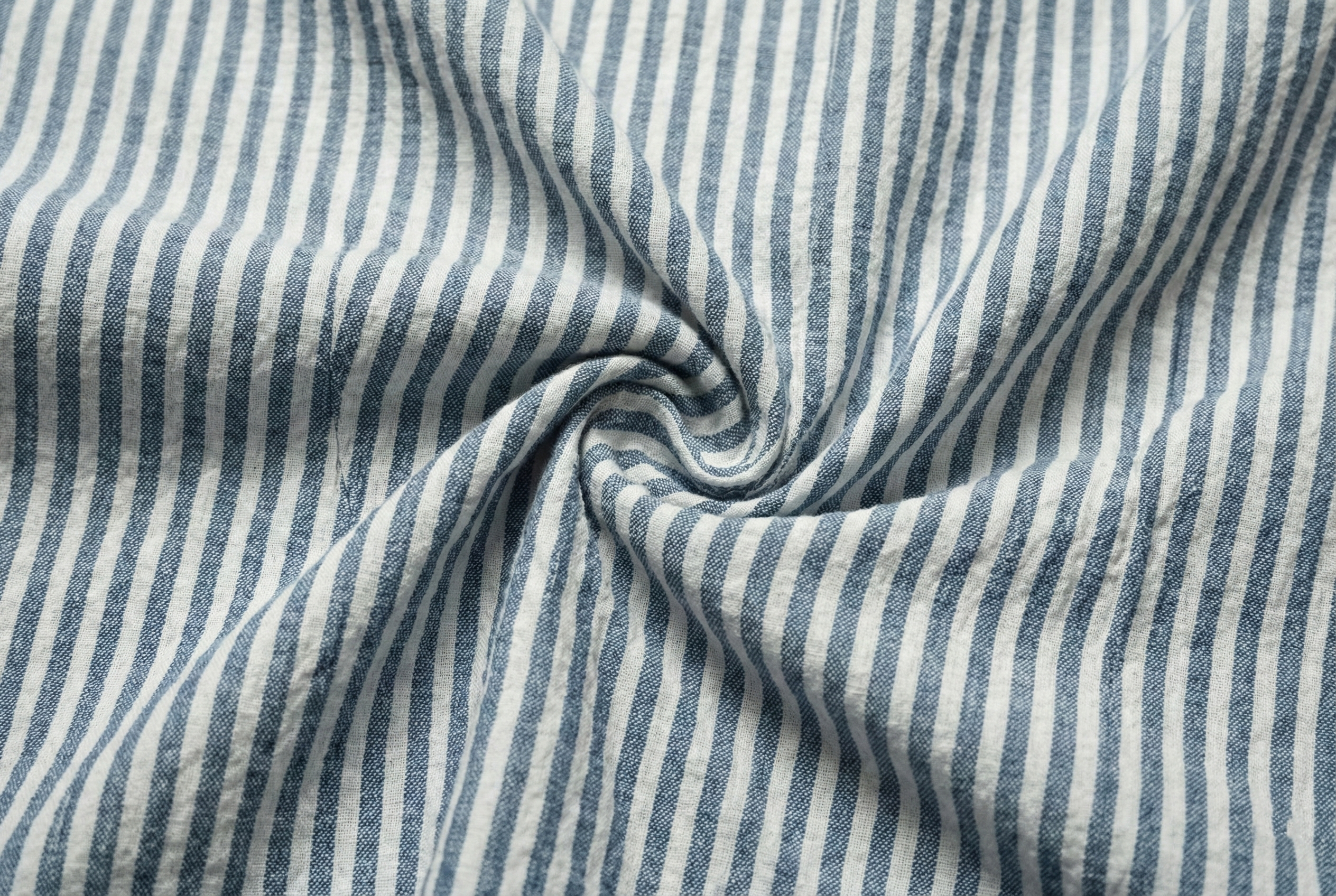 Dark Blue Oxford Striped Shirt