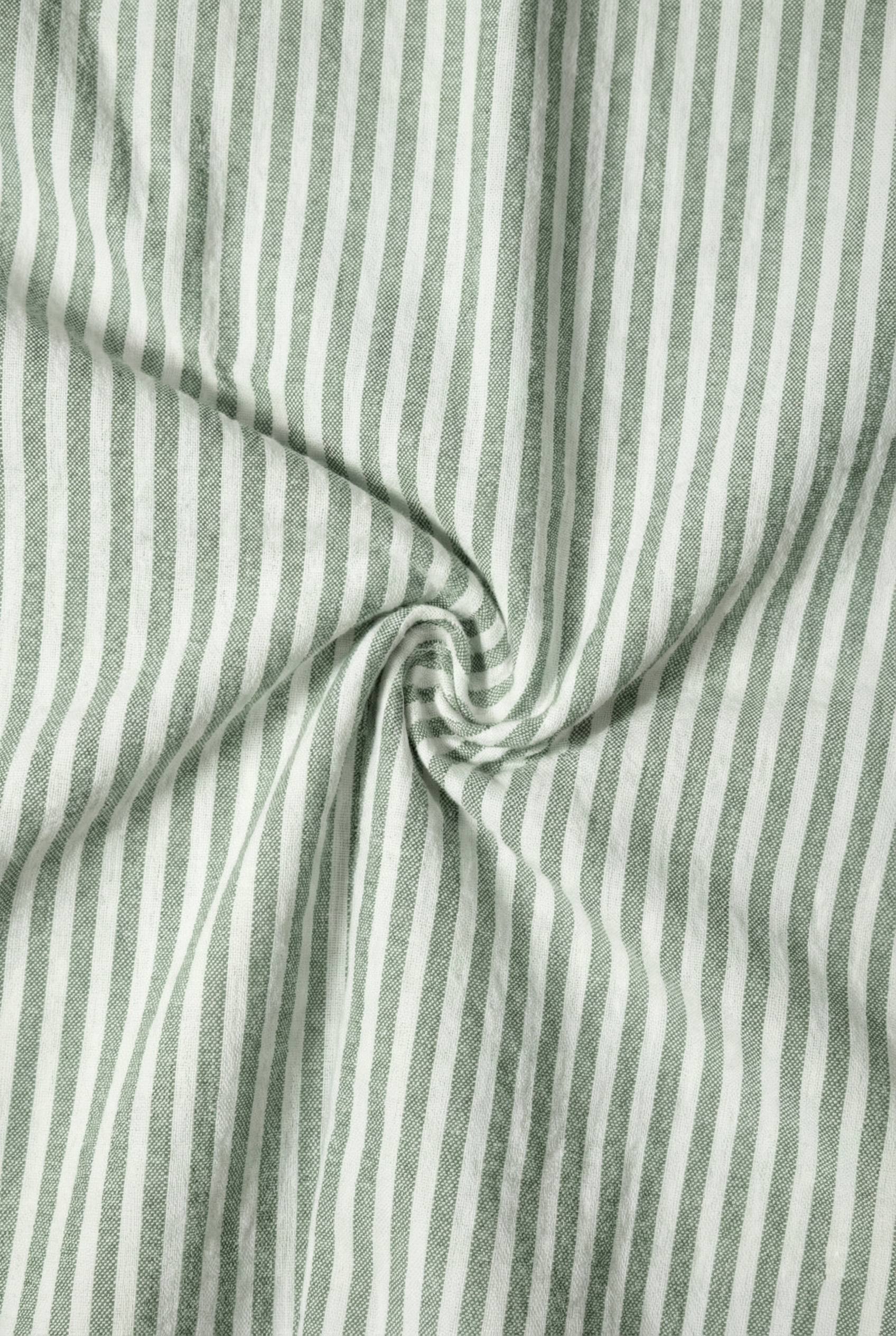 Olive Green Oxford Striped Shirt