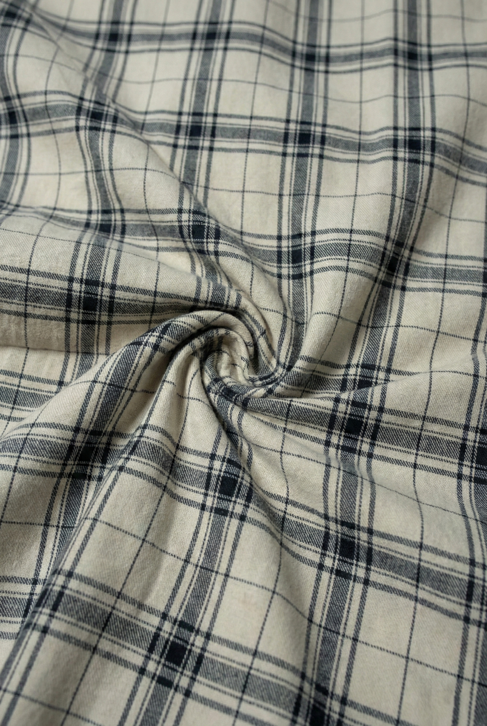 Cream Checked Shirt
