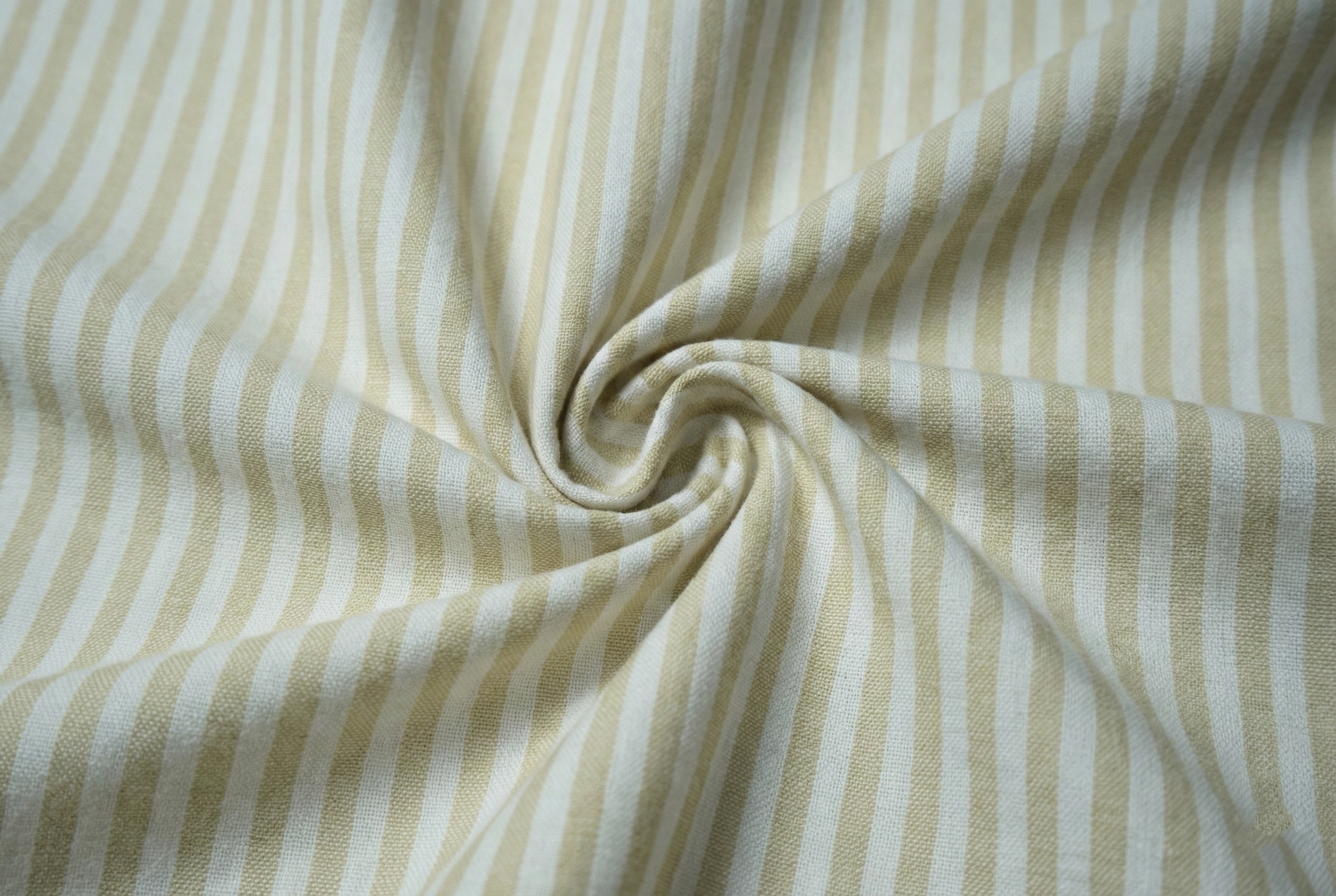 Beige Oxford Striped Shirt