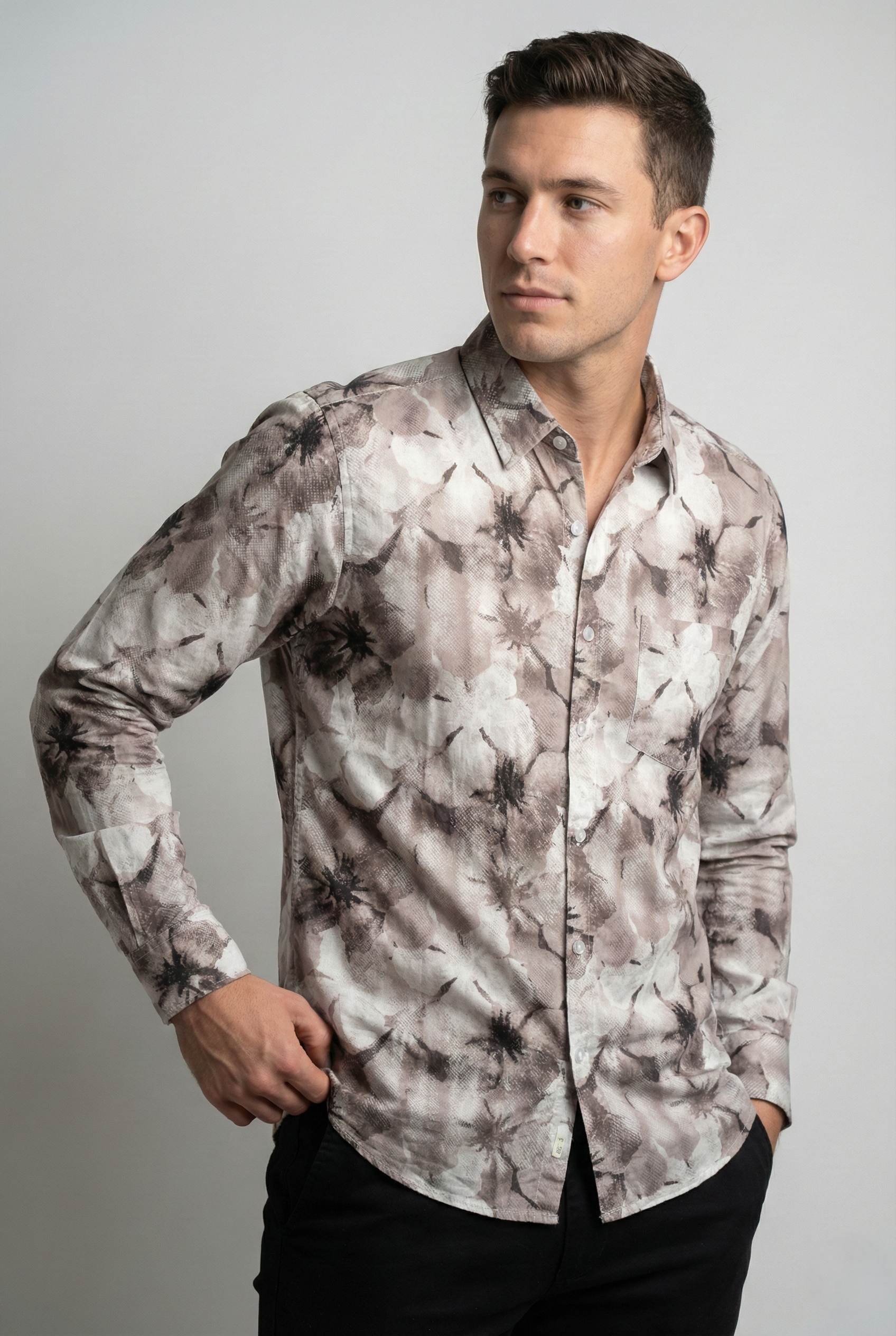Dusty Mauve Floral Print