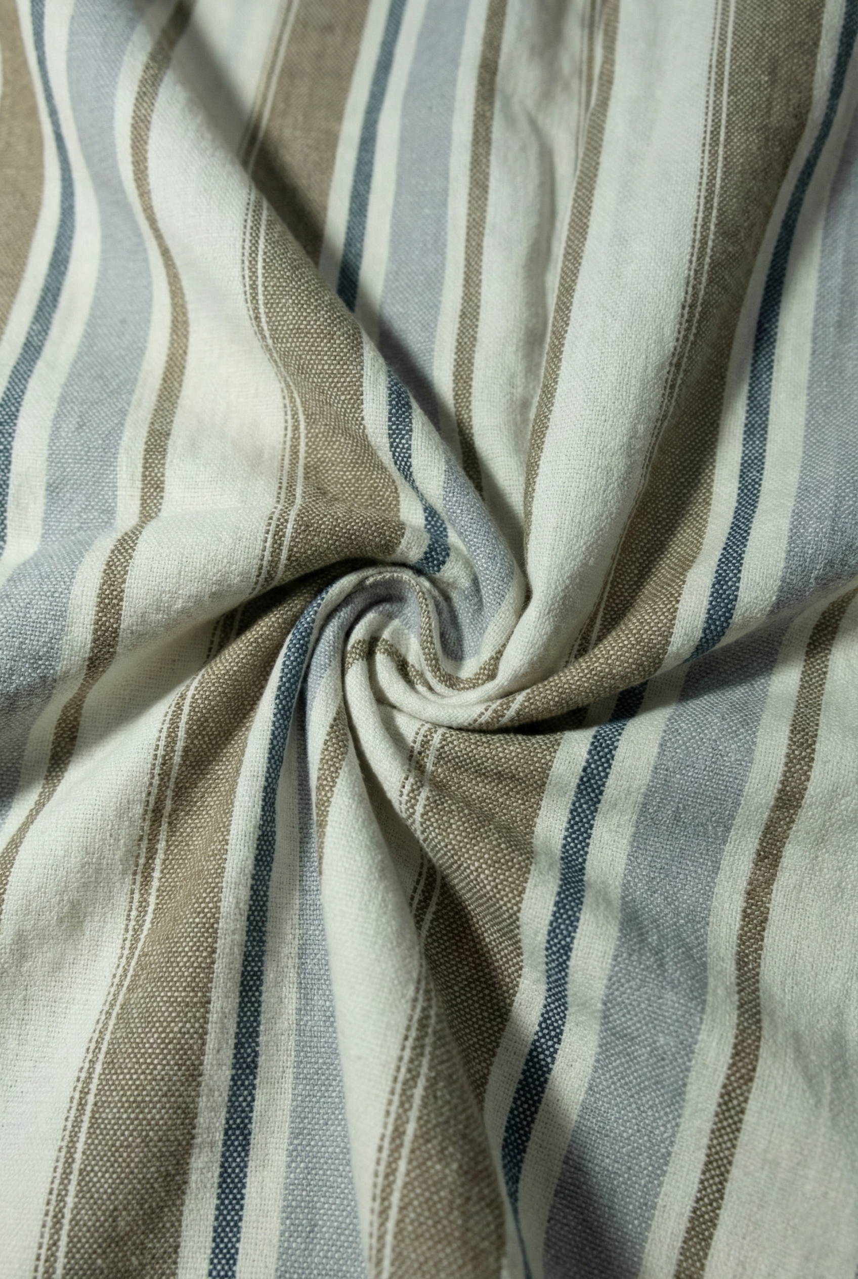 Sand Brown Broad Striped Shirt