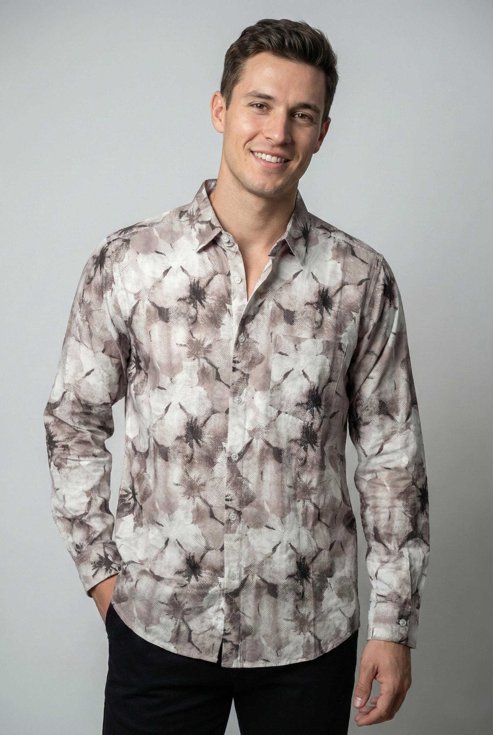 Dusty Mauve Floral Print