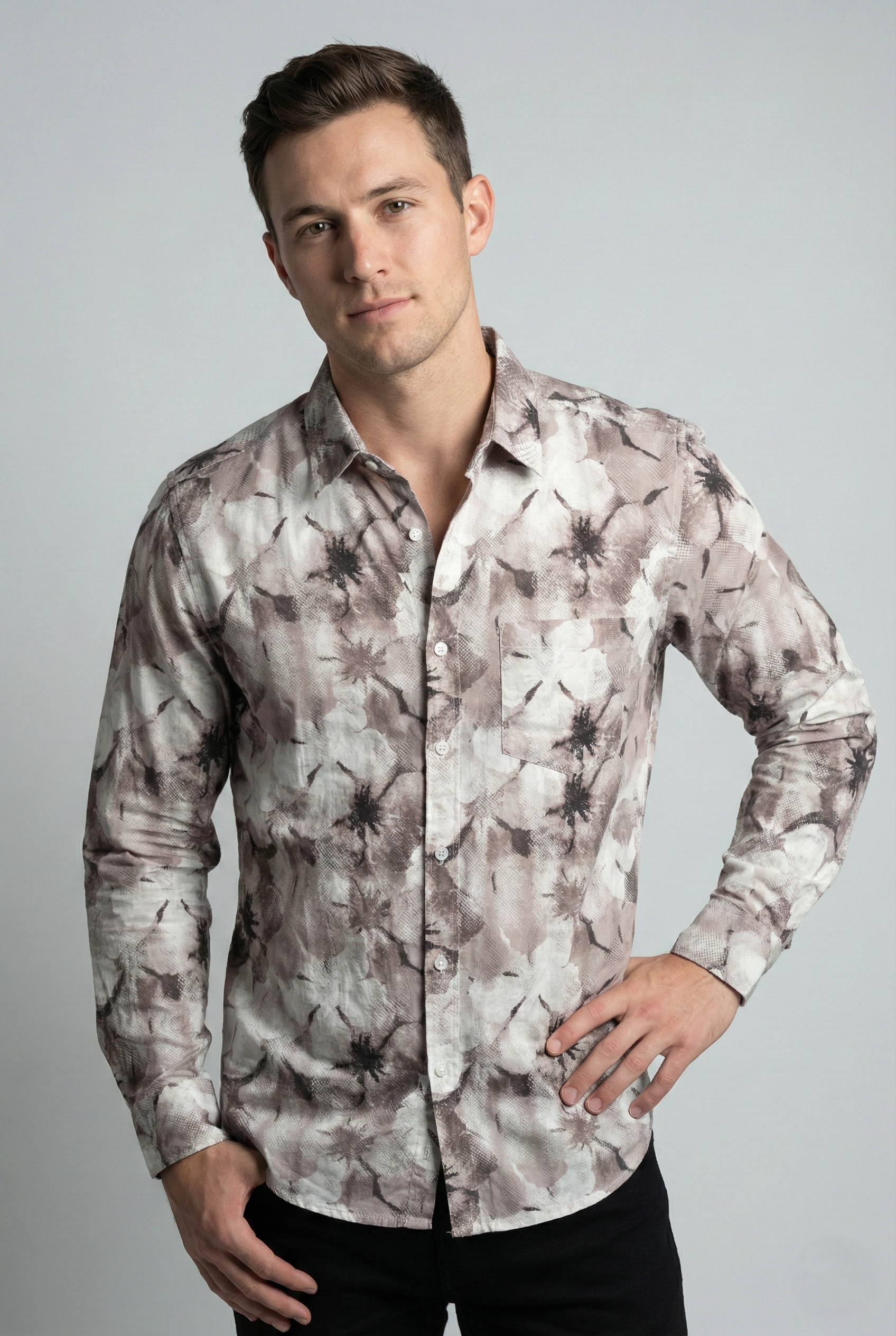Dusty Mauve Floral Print