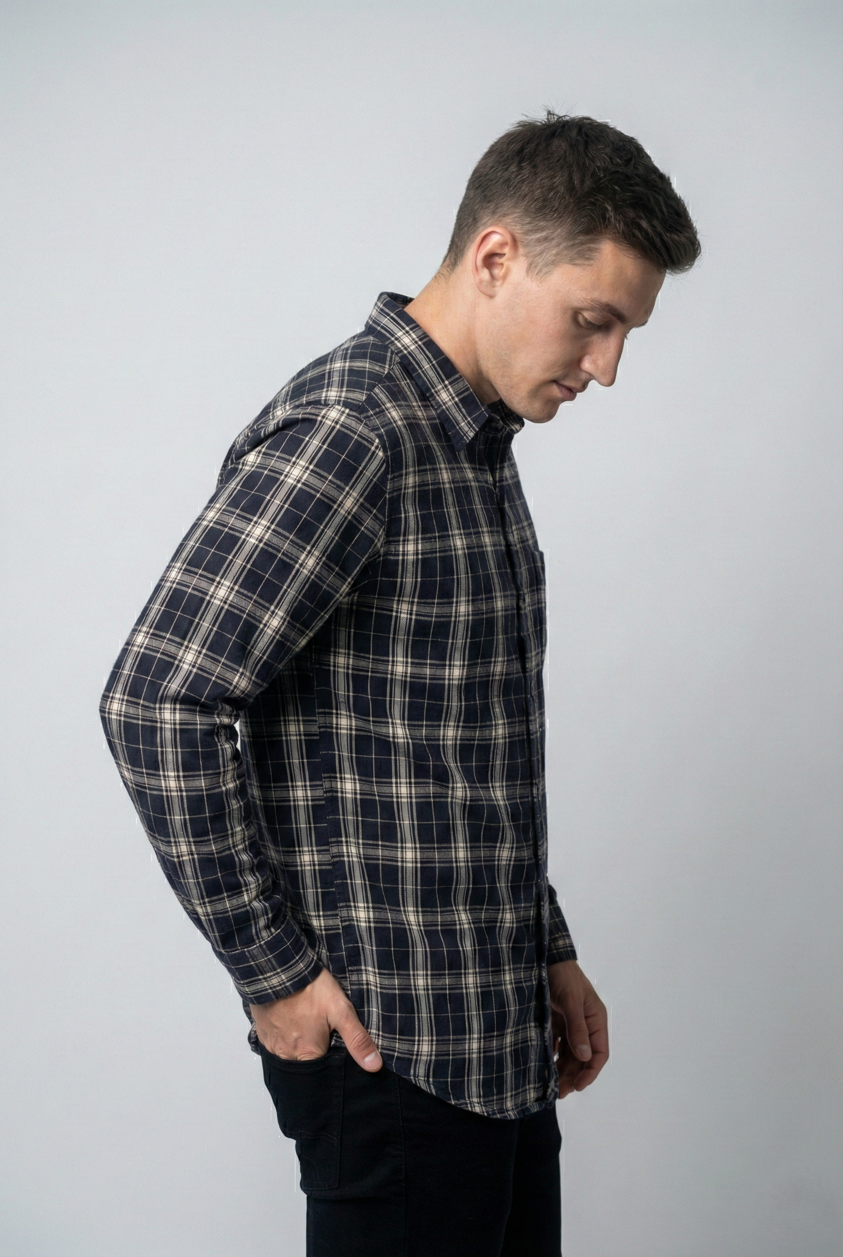 Black Checked Shirt
