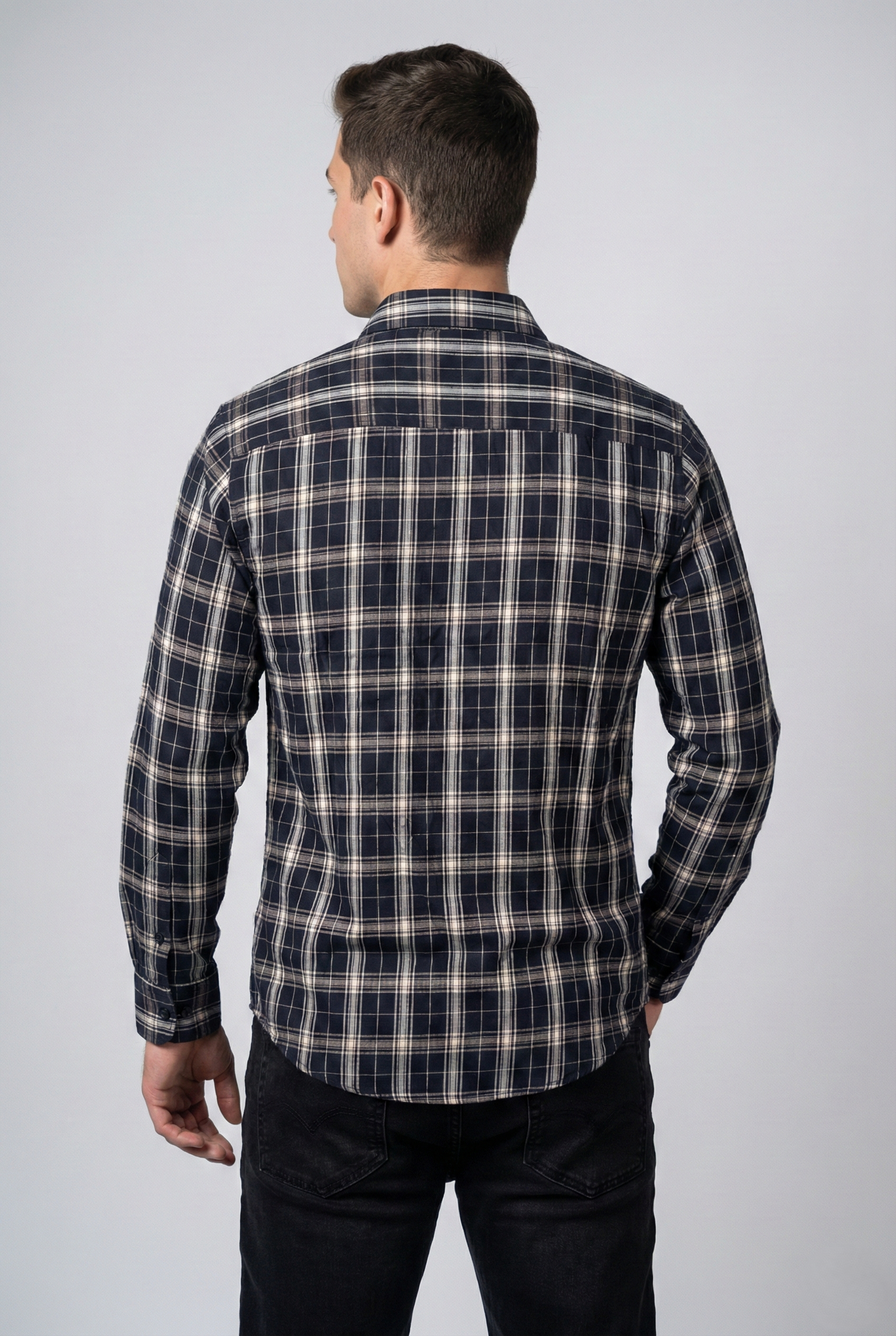 Black Checked Shirt