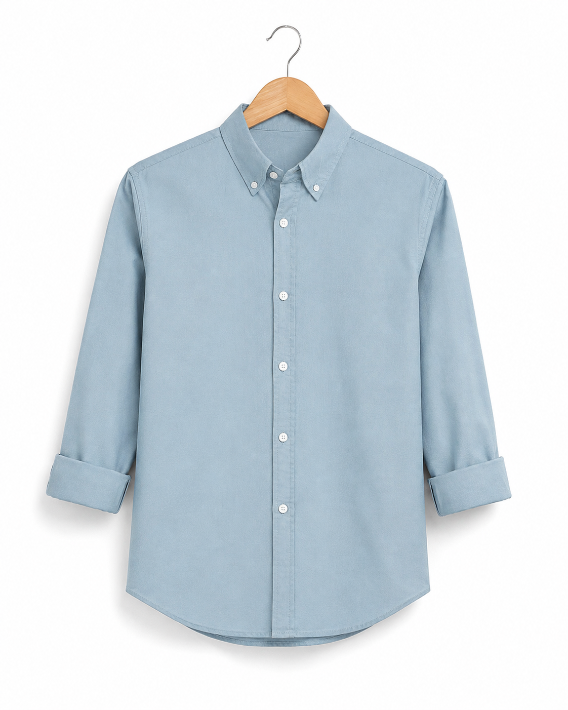Powder Blue Button Down Oxford Shirt