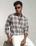 CLASSIC BROWN PLAID SHIRT