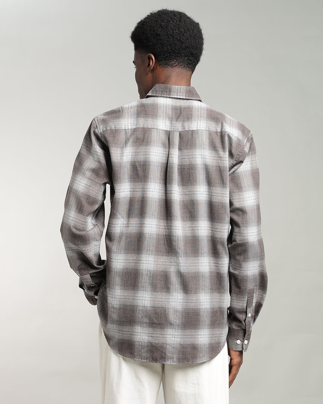 CLASSIC BROWN PLAID SHIRT